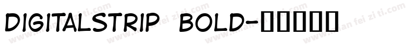 DigitalStrip  Bold字体转换